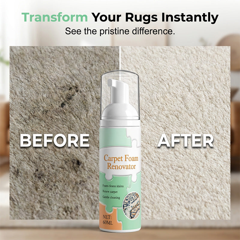 🏆 Last Day Special Price ! 🔥Buy 1 Get 1 Free🎁Waterless Carpet Foam Stain Remover with Towel